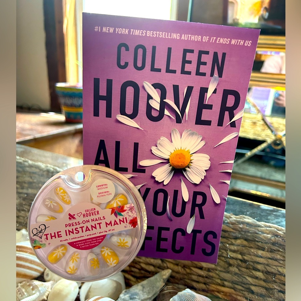 📚💅🏽All Your Perfects by Colleen Hoover with matching nail set